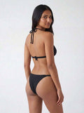 Marrakesh Solid Brazil Cut Bikini Bottom