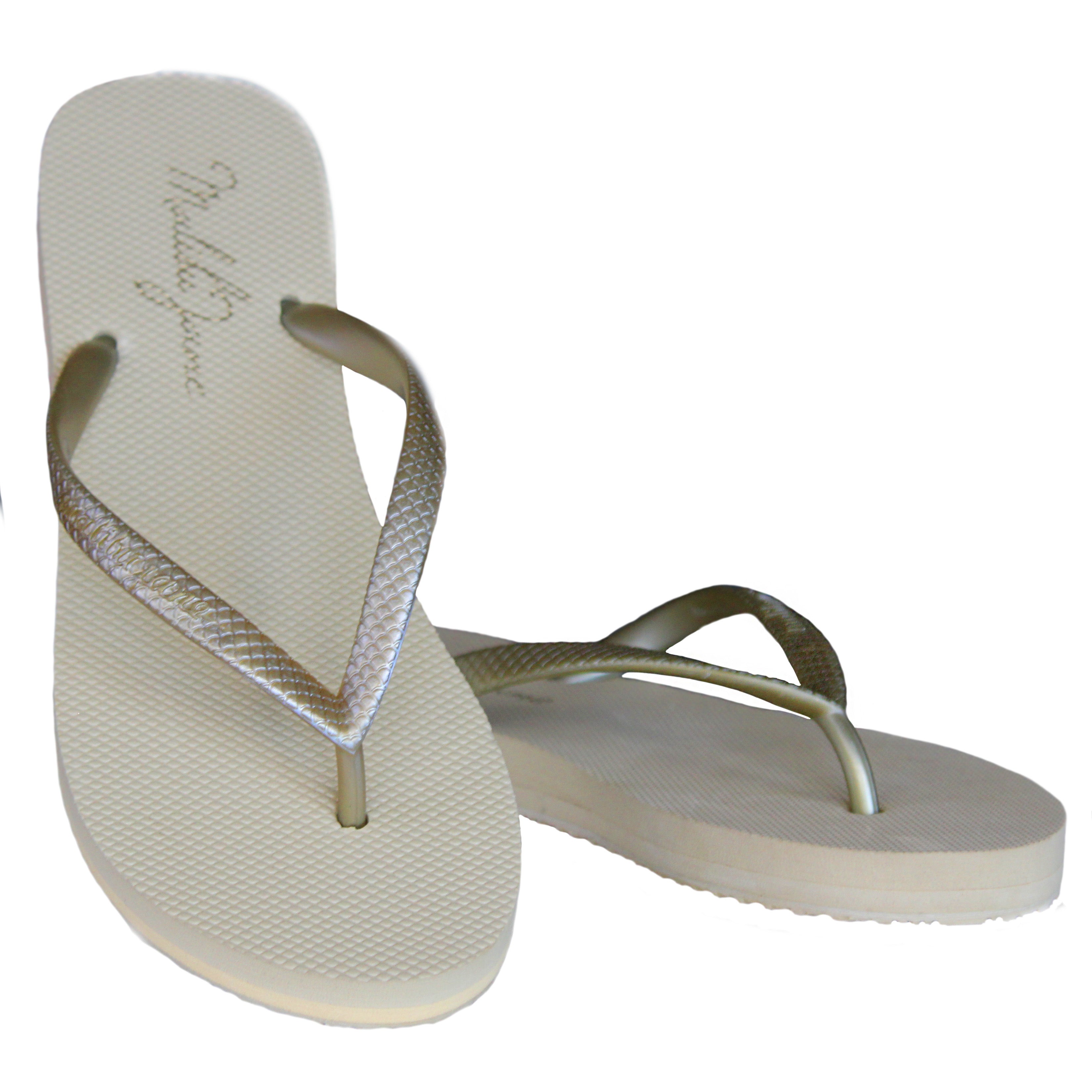 Ventura Flip Flop Nude Gold