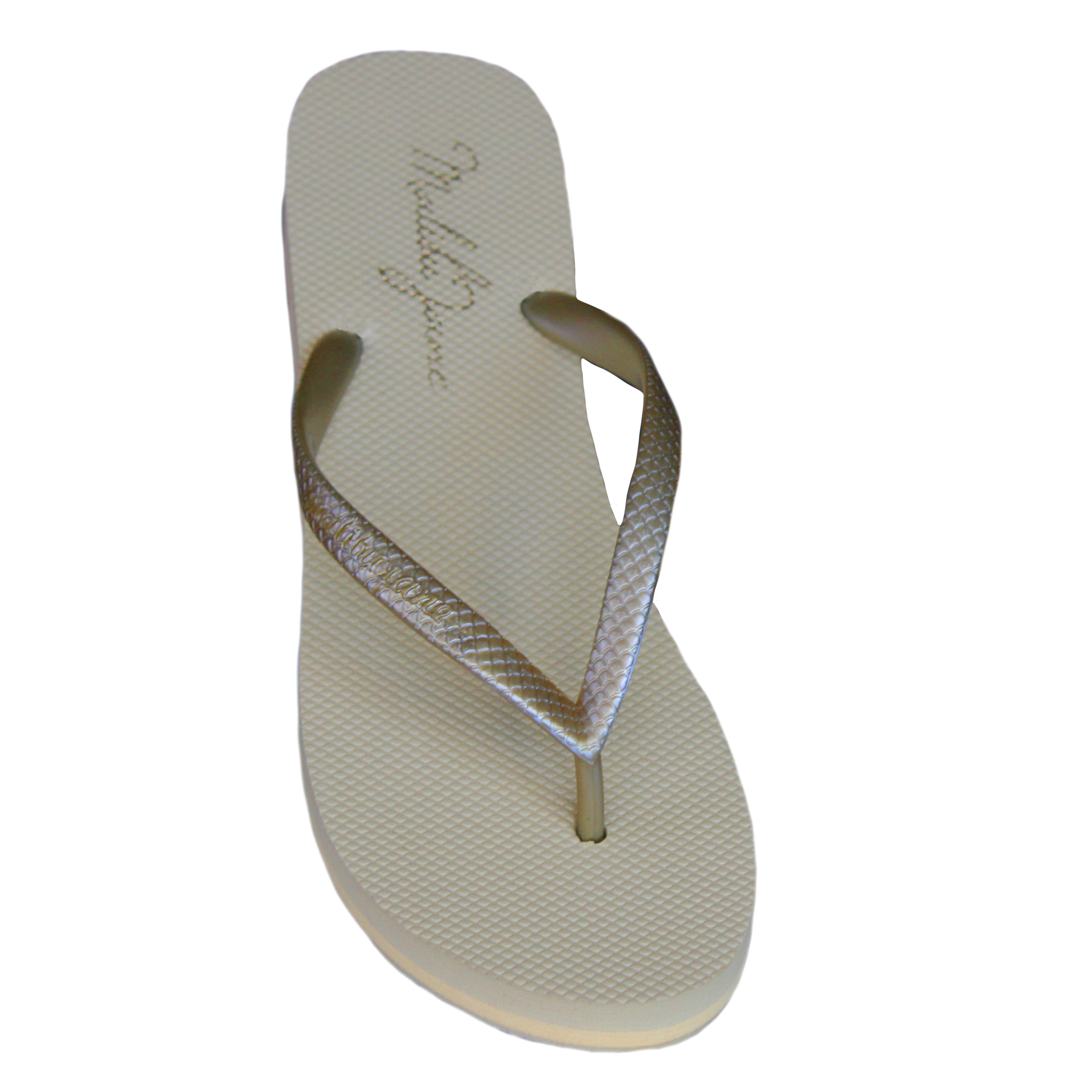 Ventura Flip Flop Nude Gold